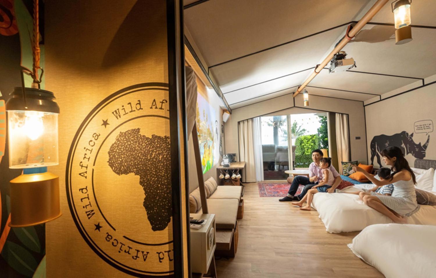 Hualien Farglory Hotel Yanliau Exterior foto The interior of a tent at the African Village